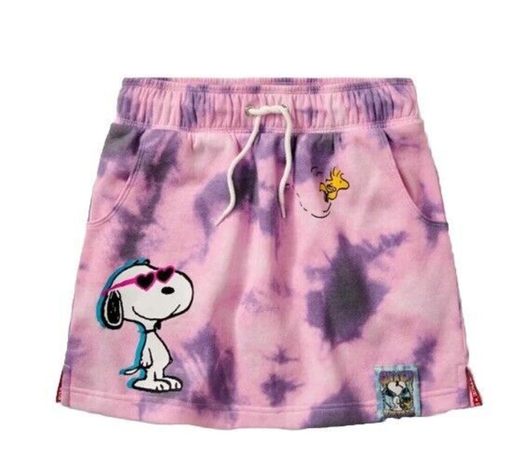 Justice Girls Snoopy Fleece Skirt Pink Size 16/18 NWT